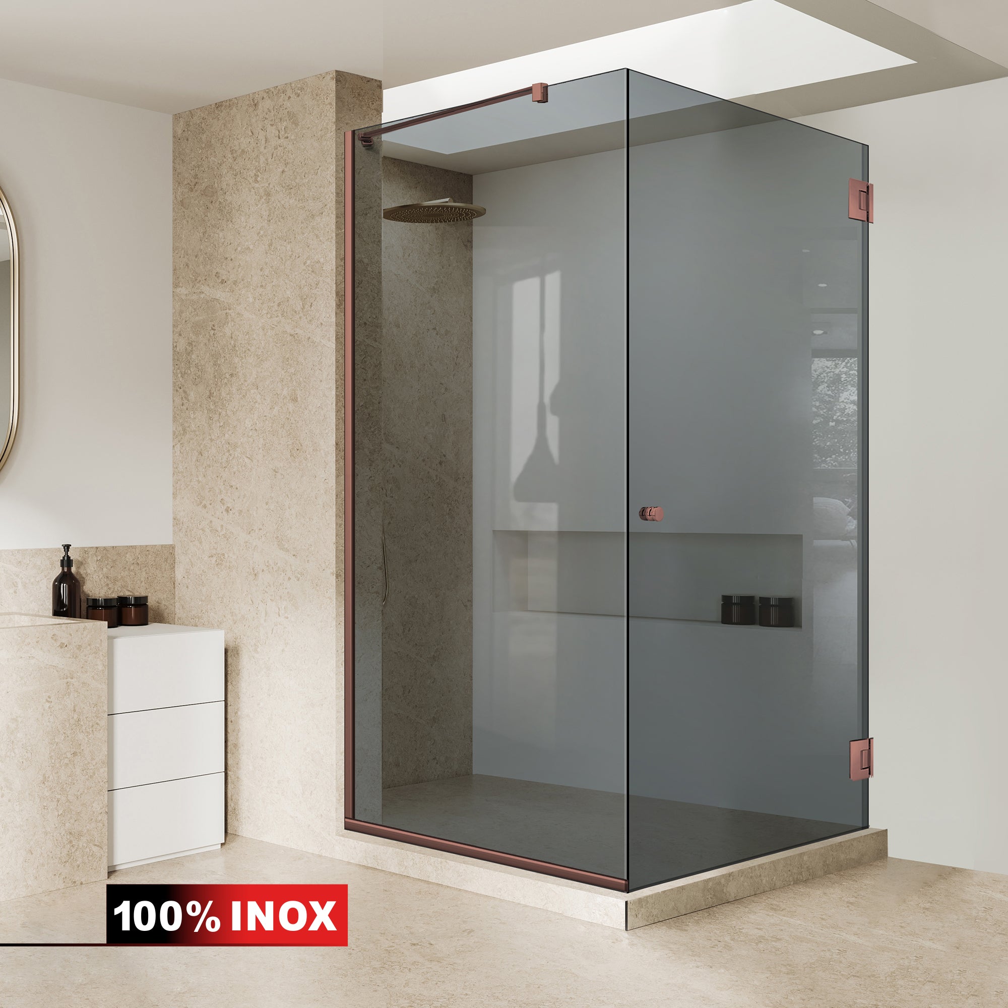 Cabina dus cu usa batanta #Gri