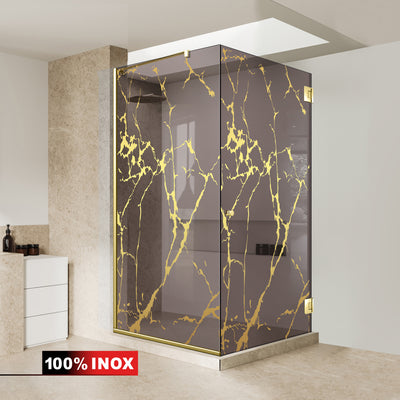Cabina dus cu usa batanta #Bronz