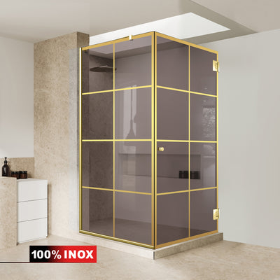 Cabina dus cu usa batanta #Bronz