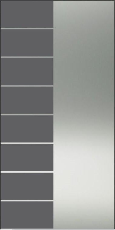 Vitrine, mobile Vitrine #Grau