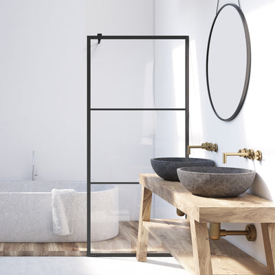 Paravan dus Walk-in, Perete dus Negru, #Clara #Víztiszta