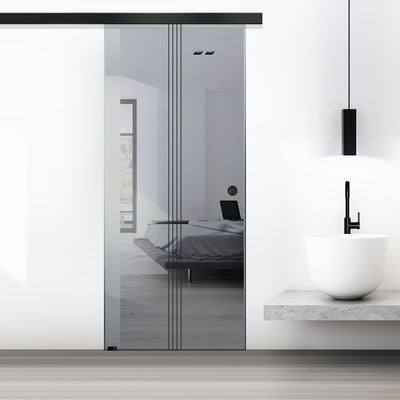 Usa sticla glisanta, Usa sticla interioara #Gri