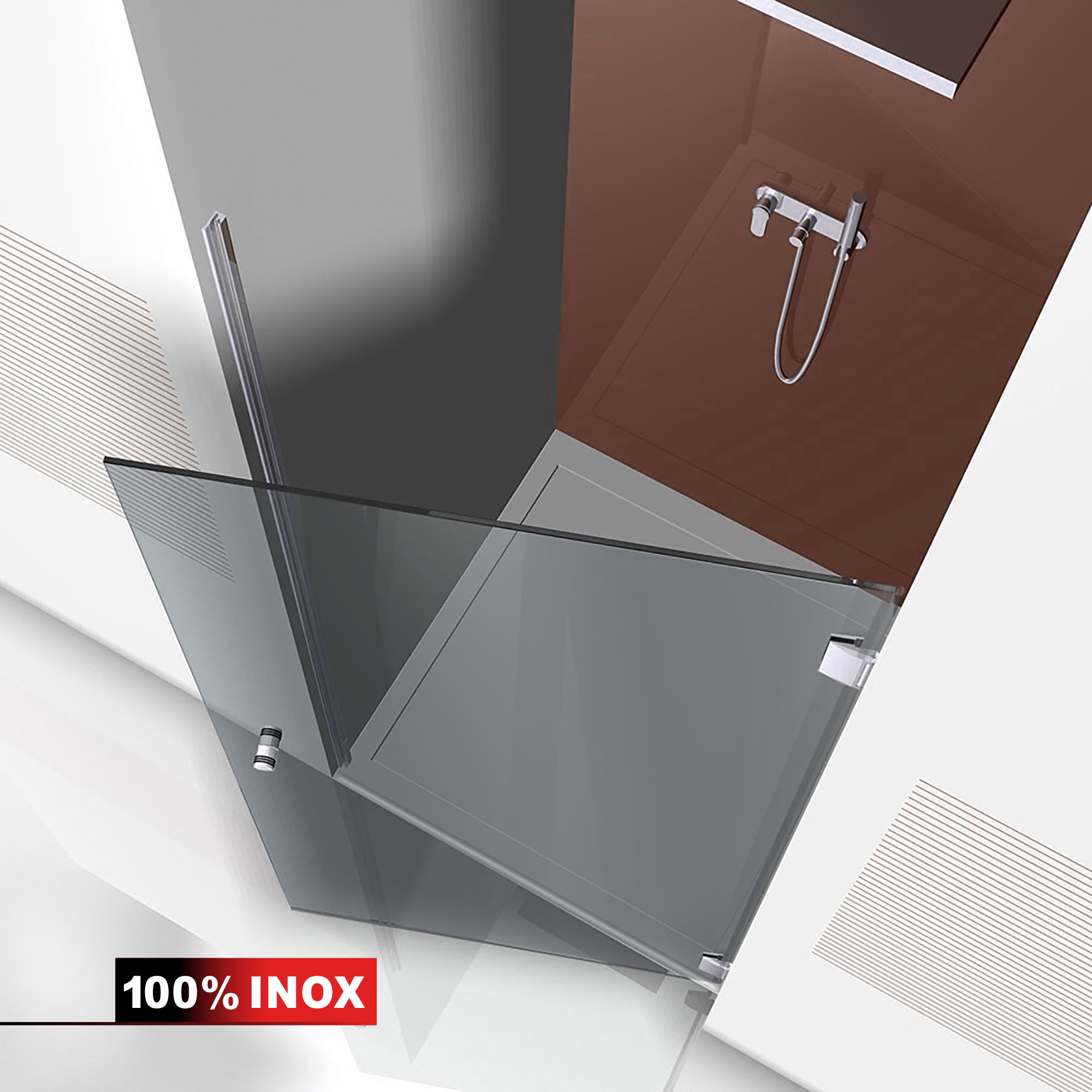 Usa dus inox #Gri
