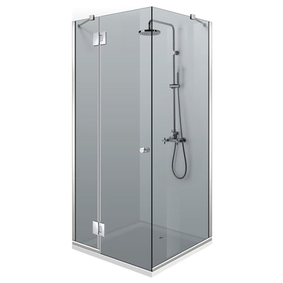 Cabina dus cu 3 elemente cu usa batanta