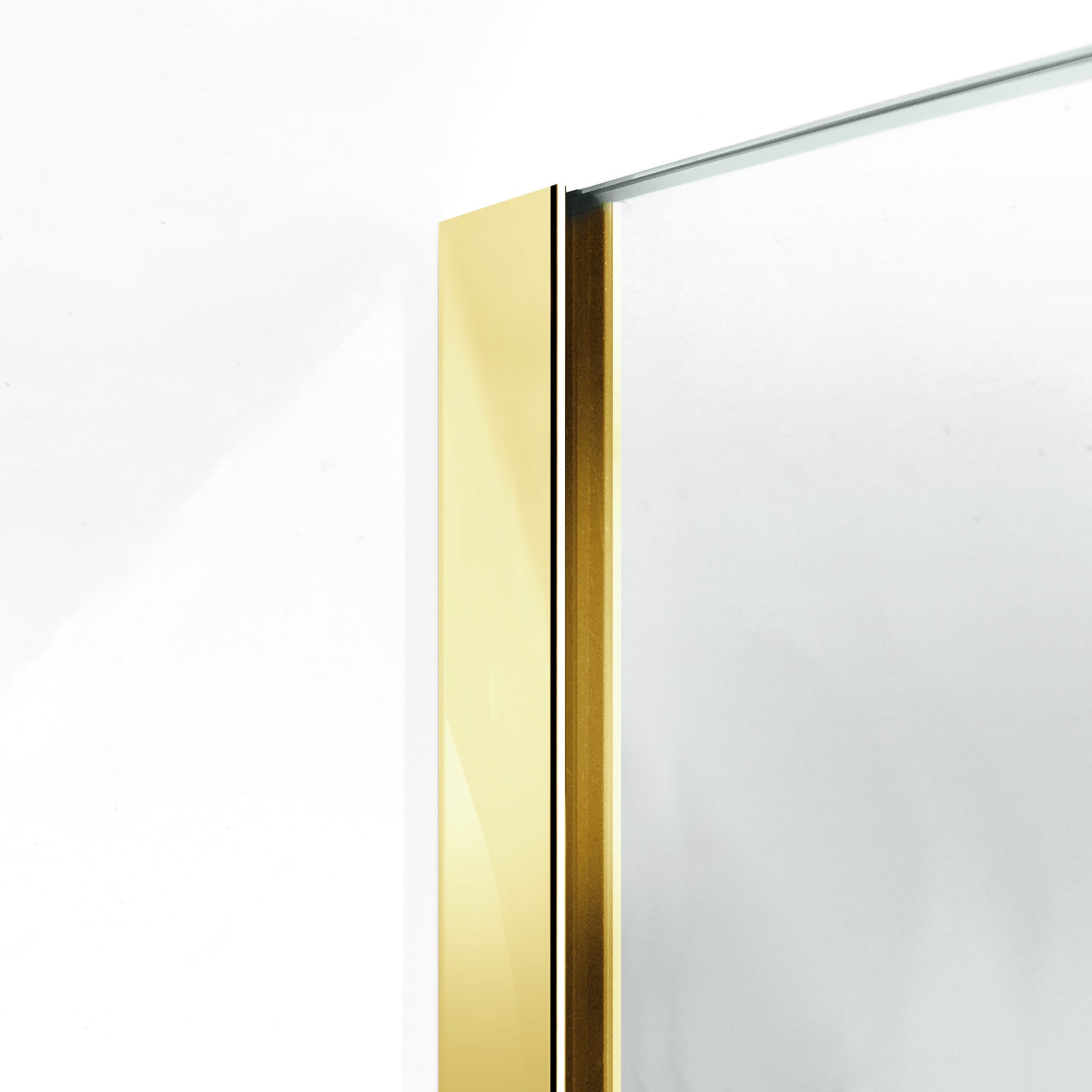 Paravan dus Walk-in, Perete dus  Auriu, #Clara #Víztiszta