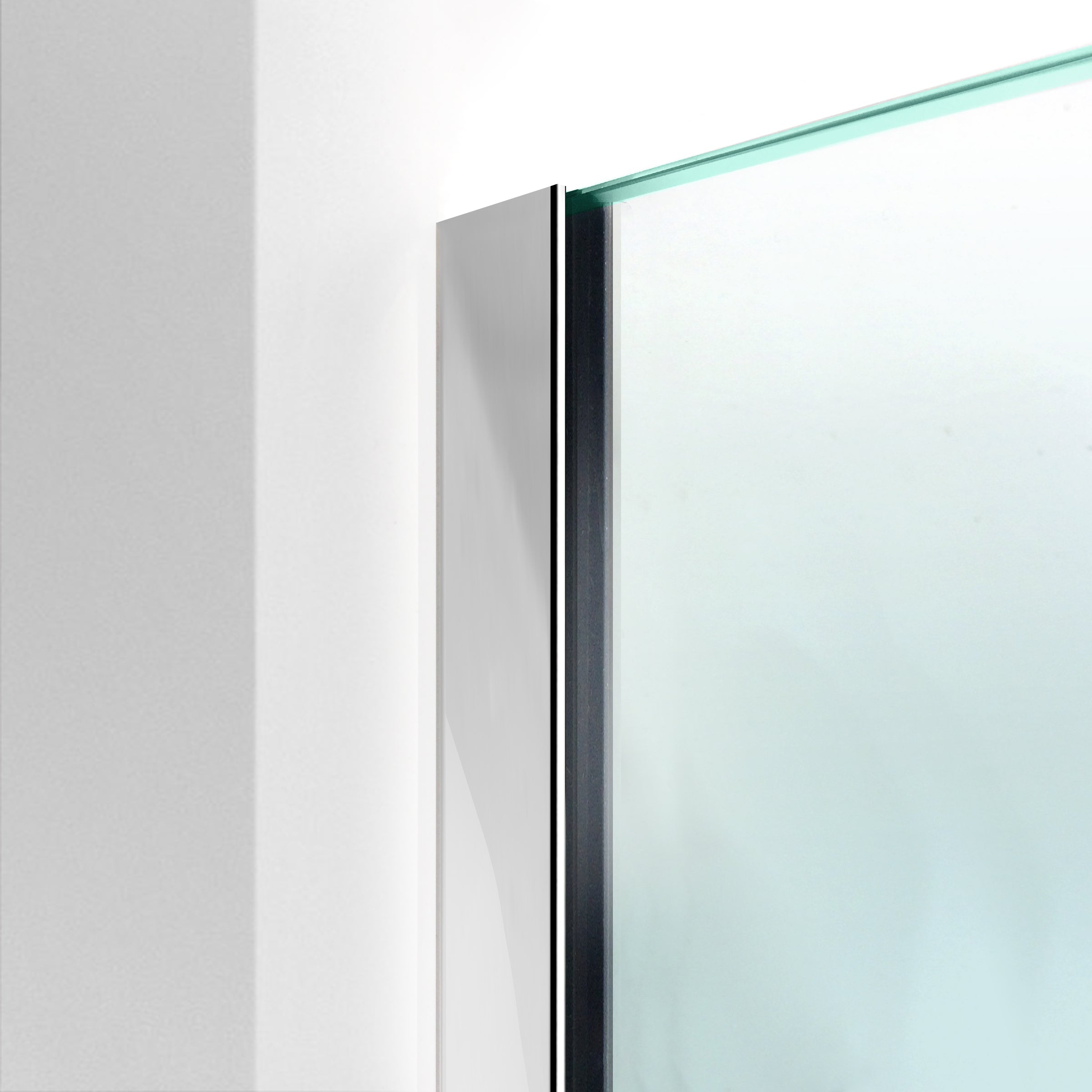 Paravan dus Walk-in, Perete dus  Inox, #Clara #Víztiszta