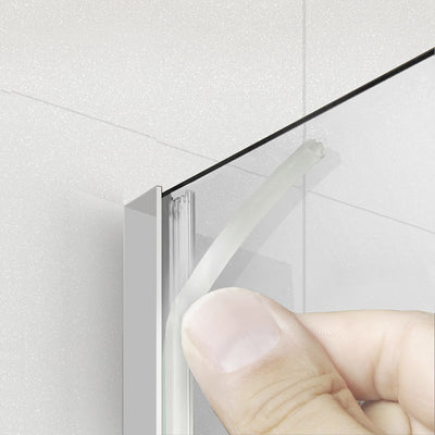 Paravan dus Walk-in, Perete dus Inox, #Clara #Víztiszta