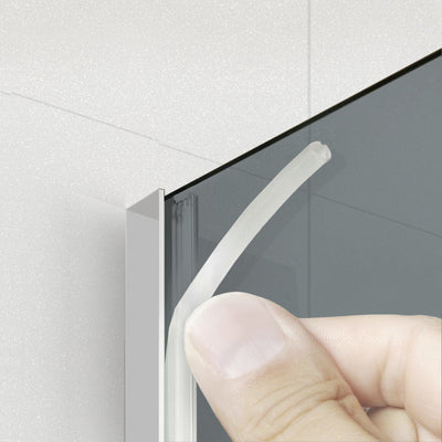 Paravan dus Walk-in, Perete dus Inox, #Gri #Szürke