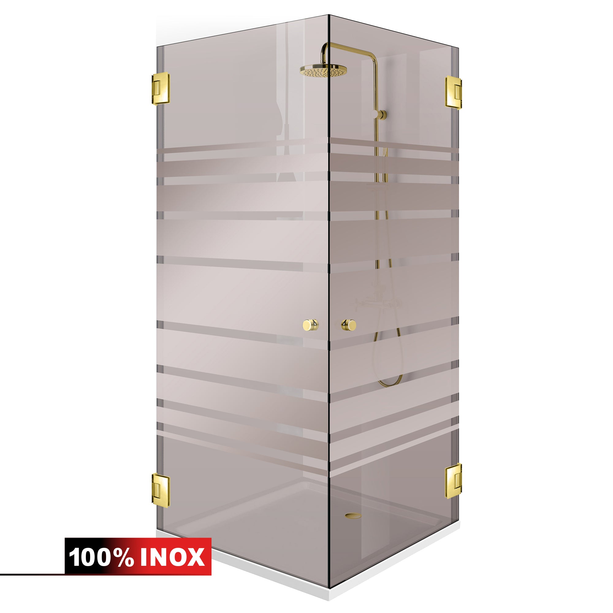 Cabina dus cu usa batanta #Bronz