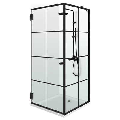 Shower enclosure with swing door #Clear