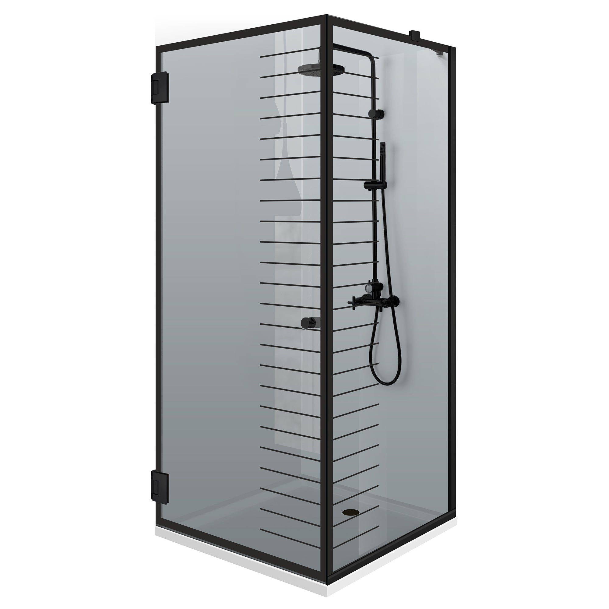 Cabina dus cu usa batanta #Gri