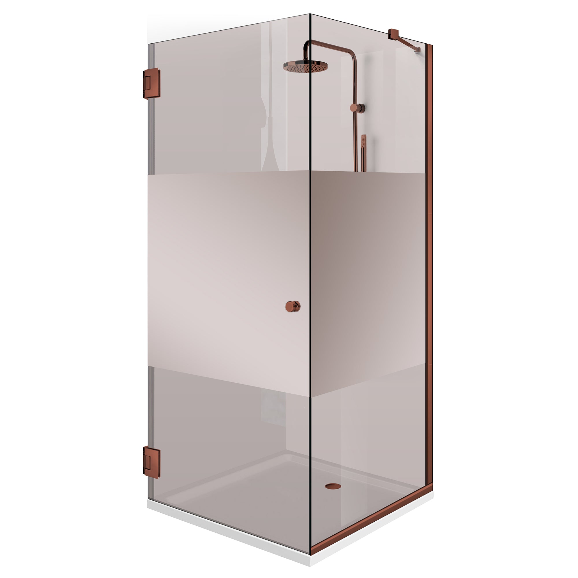 Cabina dus cu usa batanta #Bronz