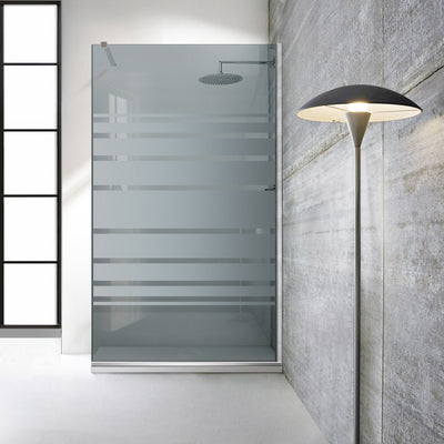 Paravan dus Walk-in, Perete dus  Inox, #Gri #Szürke