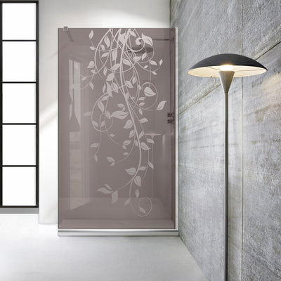 Paravan dus Walk-in, Perete dus  Inox, #Bronz #Bronz