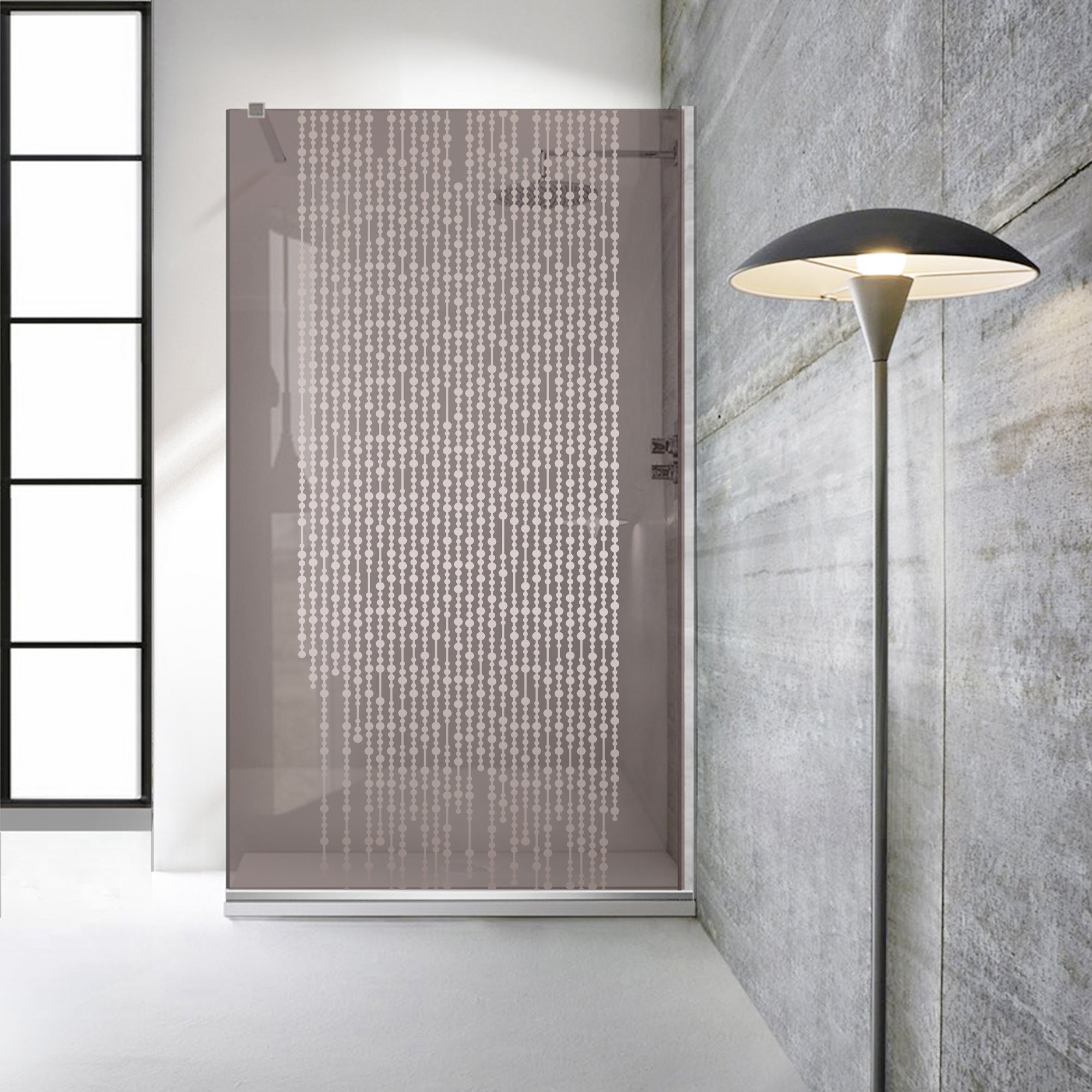 Paravan dus Walk-in, Perete dus  Inox, #Bronz #Bronz