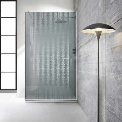 Paravan dus Walk-in, Perete dus  Inox, #Gri #Szürke