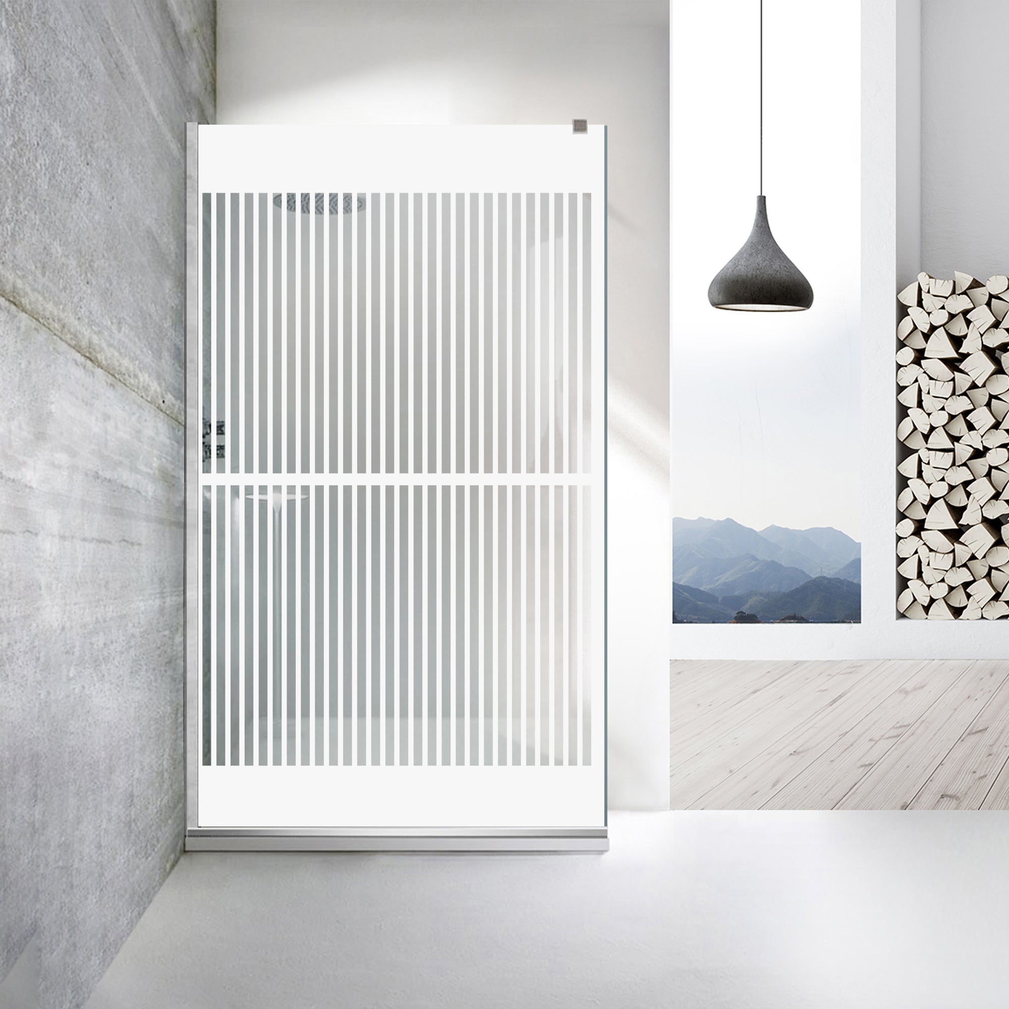 Paravan dus Walk-in, Perete dus  Inox, #Clara #Víztiszta