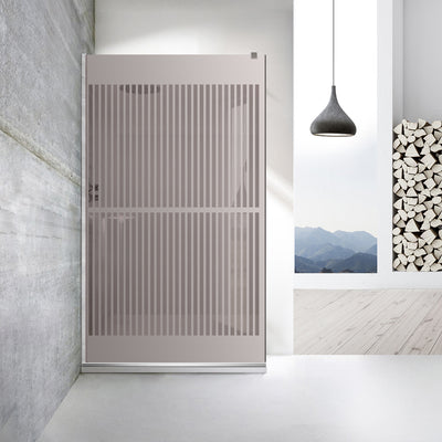 Paravan dus Walk-in, Perete dus  Inox, #Bronz #Bronz