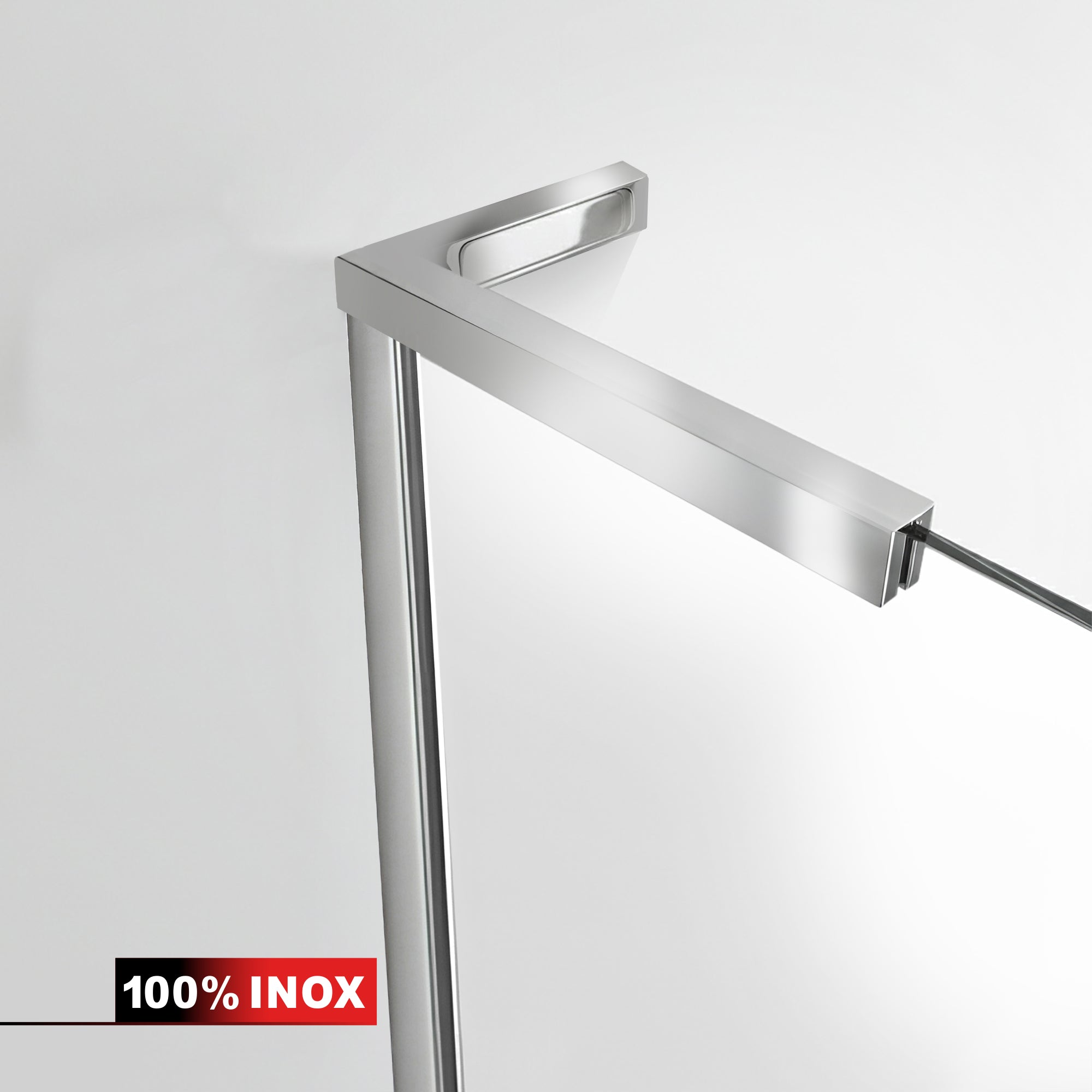 Paravan dus Walk-in, Perete dus Inox, #Clara #Víztiszta