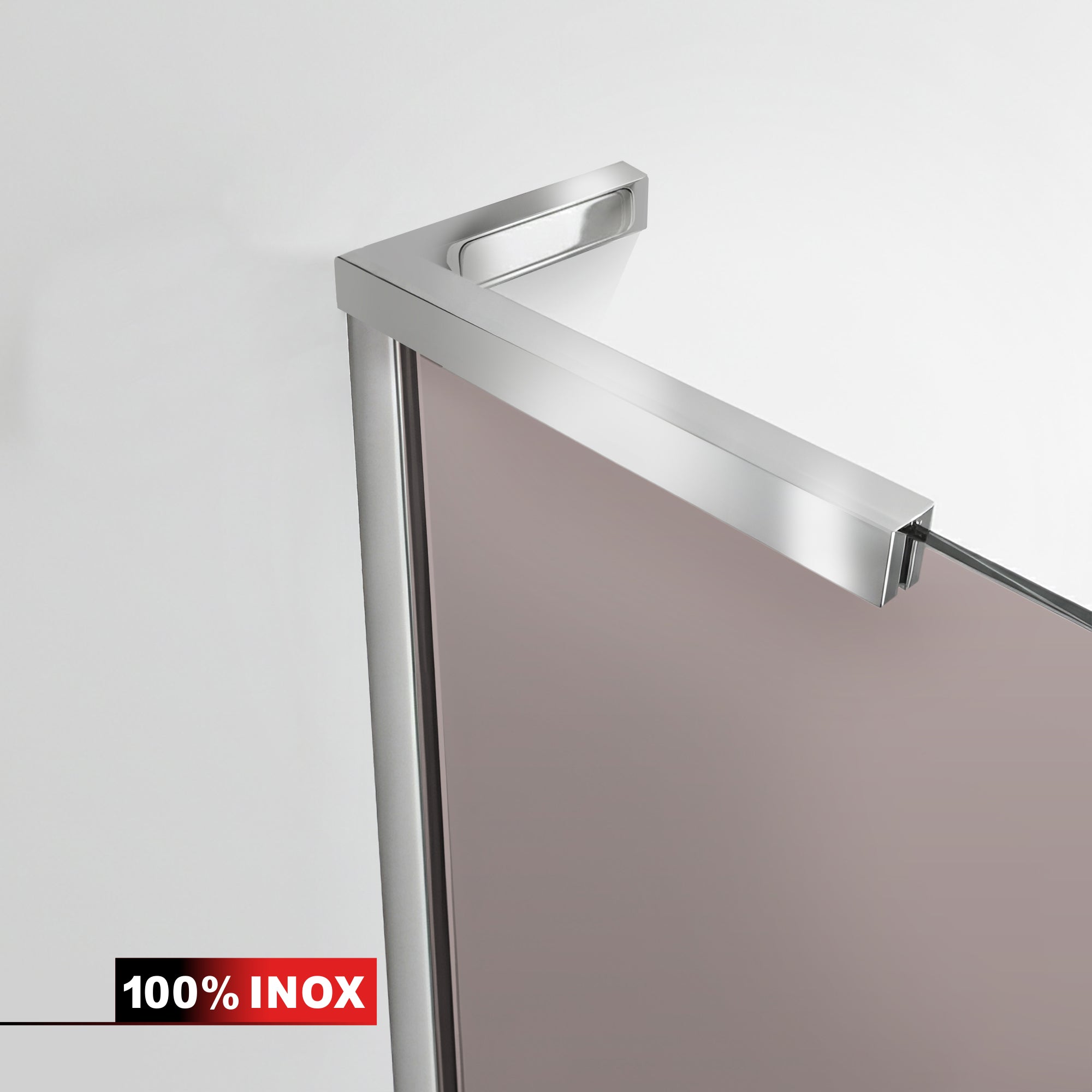 Paravan dus Walk-in, Perete dus Inox, #Bronz #Bronz